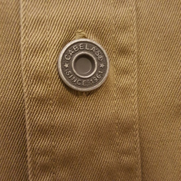 Cabela's Outdoor Mens Brown button down L Tall - Picture 4 of 5